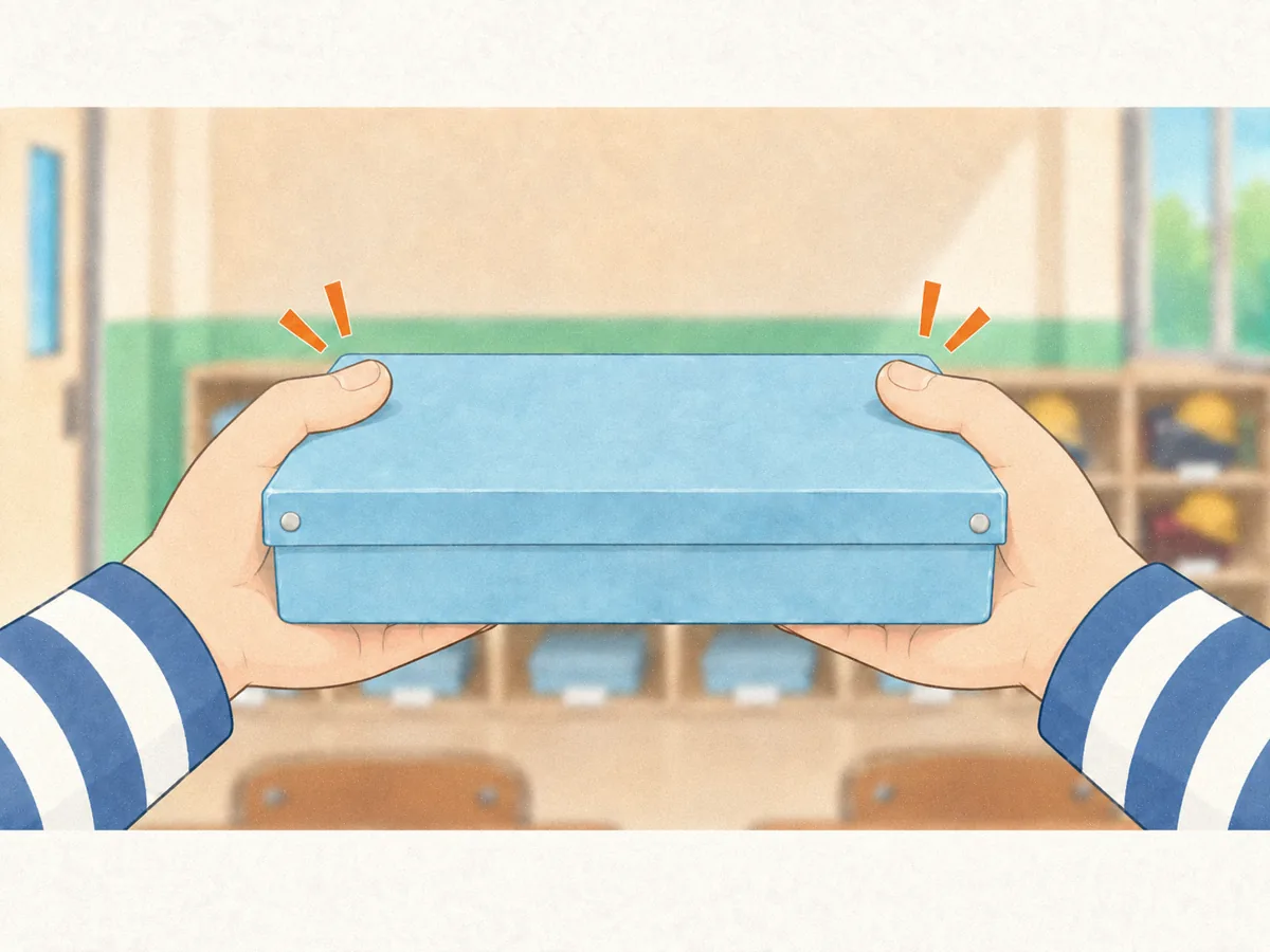 お道具箱の持ち方